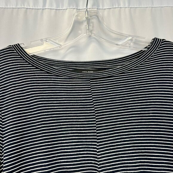 Vero Moda Womens Casual Top Navy White Striped Long Sleeve Twist Front S - Picture 8 of 10